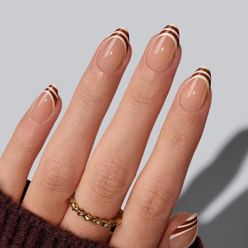 Daily Brew Short Almond Nails